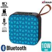 Caixa de Som Bluetooth 10W XDG193 Xtrad - Azul